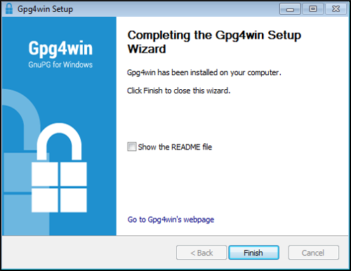 fin installateur gpg4win